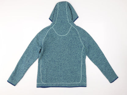Weird Fish Women’s Blue Hooded Fleece Jacket Size 14 Full Zip