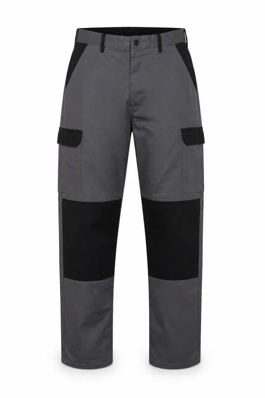 Proluxe Men’s Grey 36T Cargo Work Trousers Straight Leg Pockets