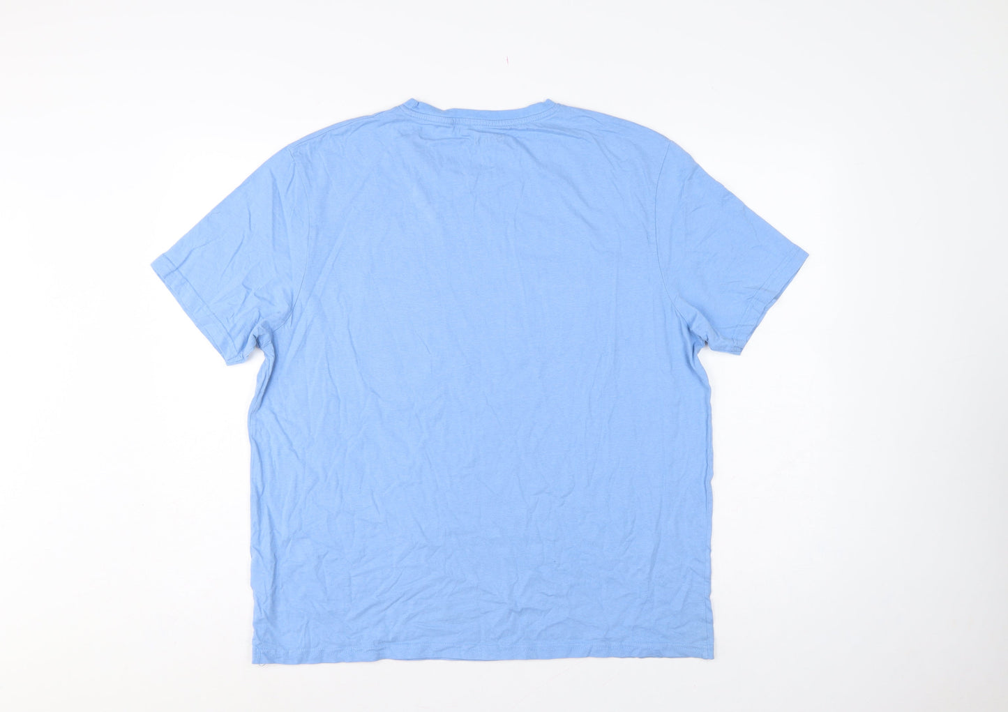 Bench Men's Blue XXL City Skyline Graphic Print Crew Neck T-Shirt