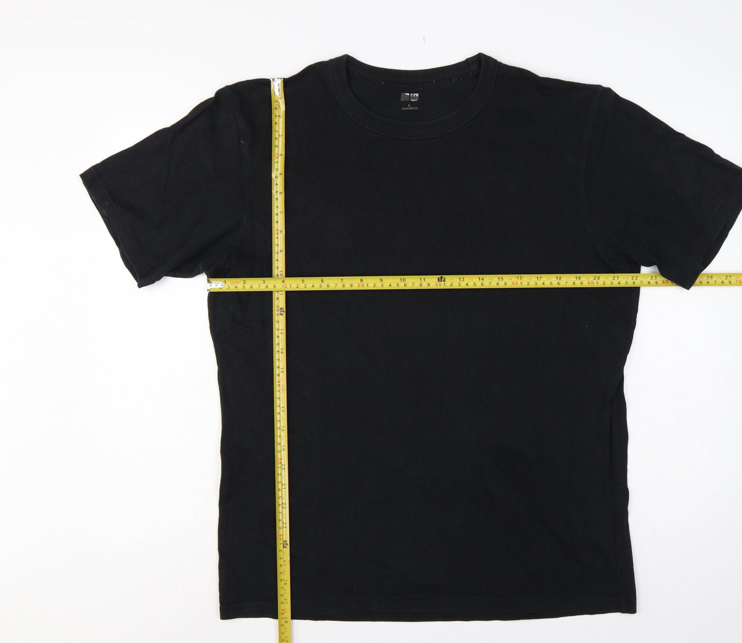 Uniqlo Men’s Black L Crew Neck Short Sleeve Cotton T-Shirt