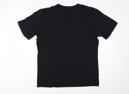 Uniqlo Men’s Black L Crew Neck Short Sleeve Cotton T-Shirt