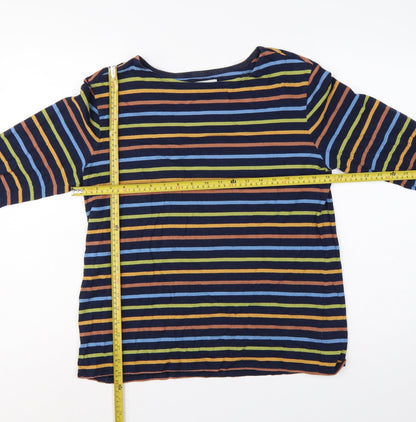 Seasalt Cornwall Women’s Multicoloured Stripe Jersey Sailor Top UK 16