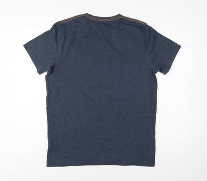 Weird Fish Men's Navy M Graphic Print Organic Cotton T-Shirt