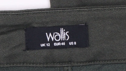 Wallis Women’s Black UK 12 Skinny Stretch Jegging Trousers Side Zip