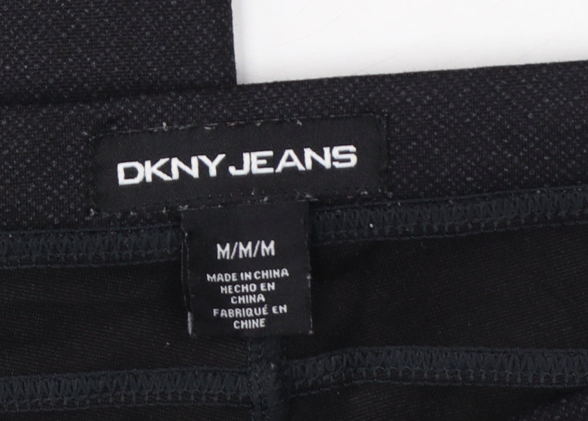 DKNY Jeans Women’s Black M Herringbone Stretch Pocket Leggings