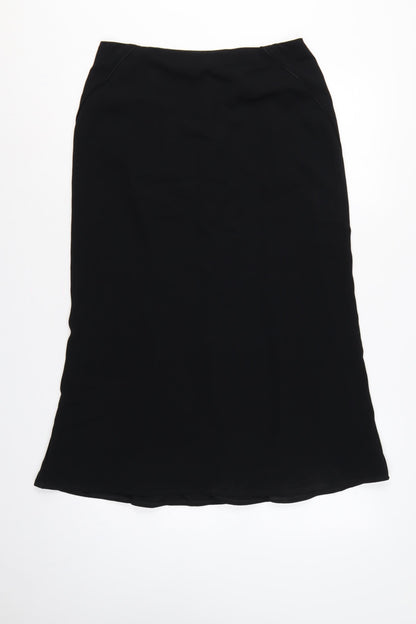 Precis Petite Women Black UK 12 Flared Long Lined Skirt