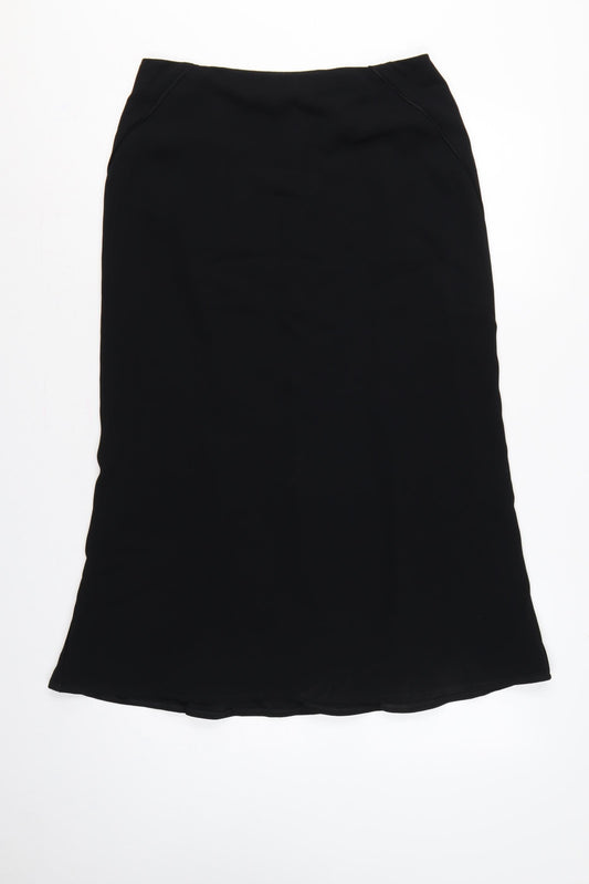 Precis Petite Women Black UK 12 Flared Long Lined Skirt