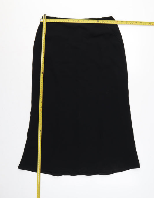 Precis Petite Women Black UK 12 Flared Long Lined Skirt