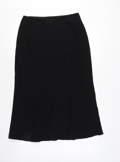 Precis Petite Women Black UK 12 Flared Long Lined Skirt