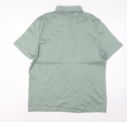 Autograph Men’s Green XL Supima Cotton Short Sleeve Polo Shirt