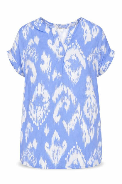 Marks and Spencer Women Blue White Size 16 Linen Shift Mini Dress