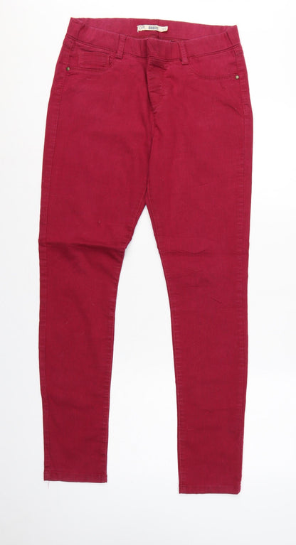 Dorothy Perkins Women Red Size 12R Skinny Denim Jeans 5 Pocket