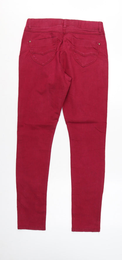 Dorothy Perkins Women Red Size 12R Skinny Denim Jeans 5 Pocket
