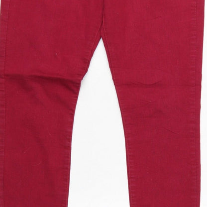 Dorothy Perkins Women Red Size 12R Skinny Denim Jeans 5 Pocket