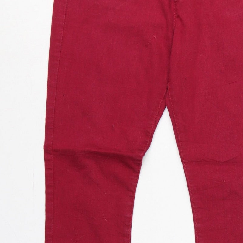 Dorothy Perkins Women Red Size 12R Skinny Denim Jeans 5 Pocket