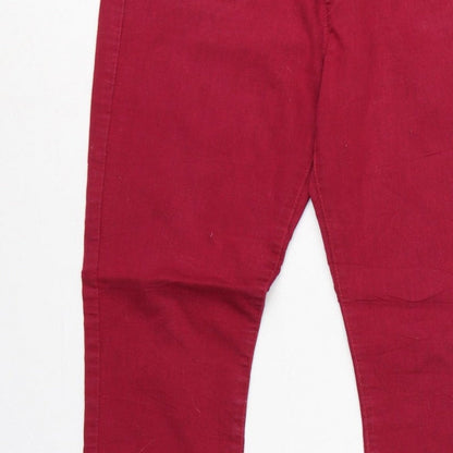 Dorothy Perkins Women Red Size 12R Skinny Denim Jeans 5 Pocket