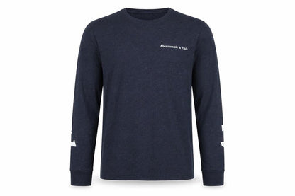 Abercrombie & Fitch Men’s Blue XS Logo Graphic Long Sleeve T-Shirt