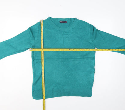 Marks & Spencer Women Green Size 12 Crew Neck Knit Pullover Jumper