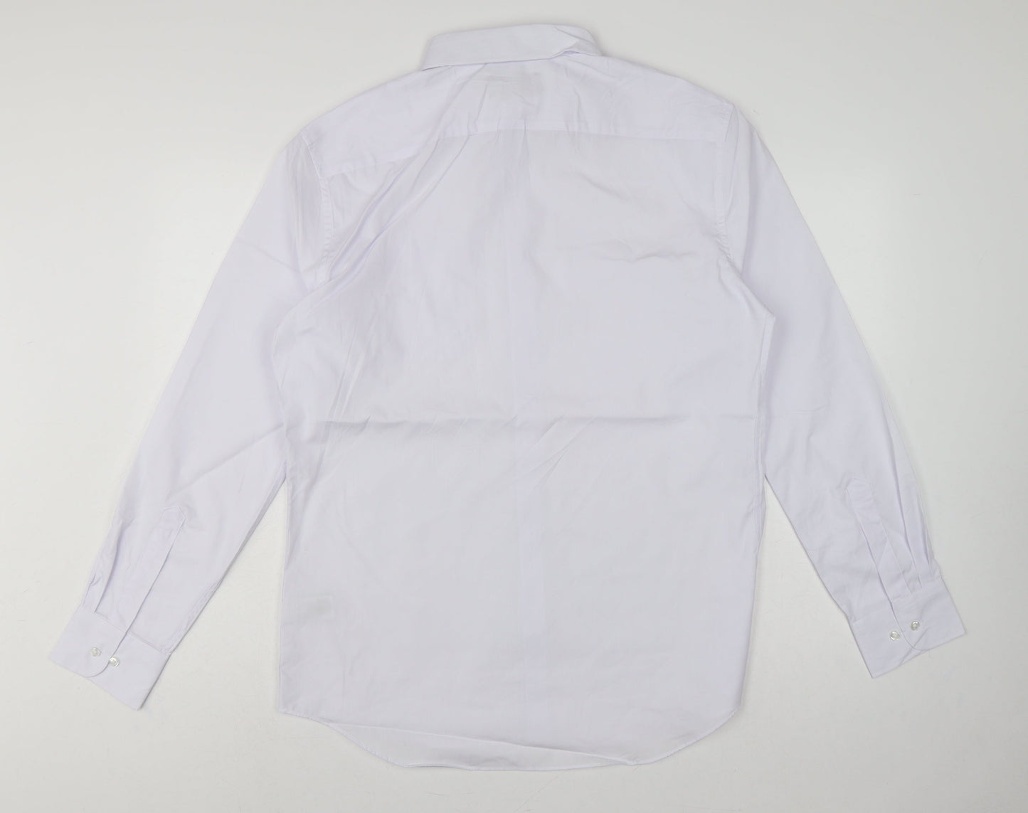 Marks & Spencer Men’s White 16 Tailored Fit Long Sleeve Formal Shirt