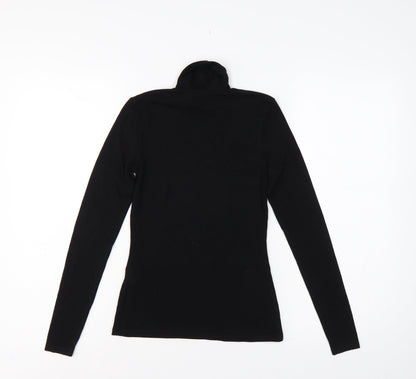 Lipsy Women’s Black UK 6 Slim Stretch Jersey Roll Neck Long Sleeve Top