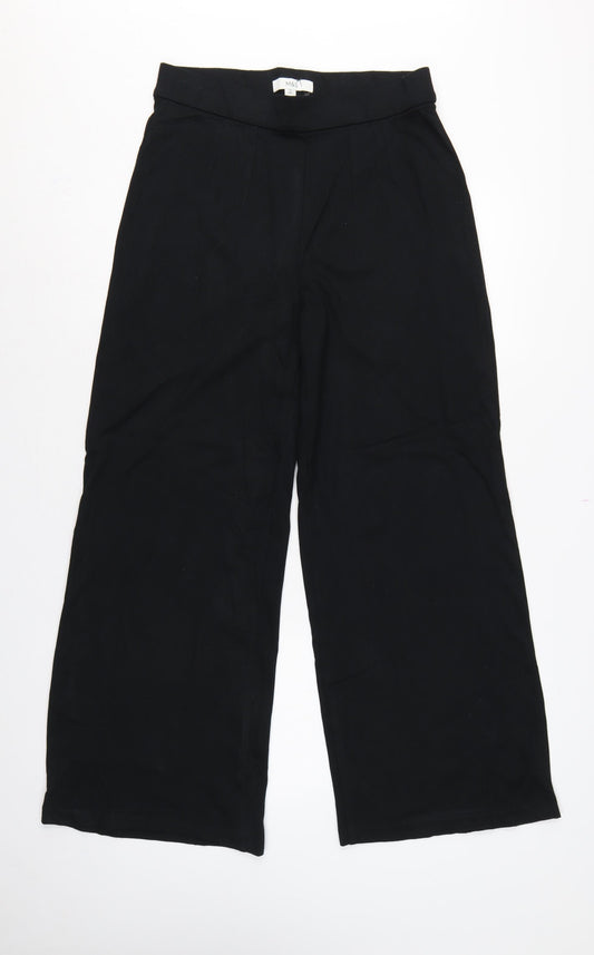 Marks and Spencer Women’s Black Size 12 Wide Leg Dress Trousers