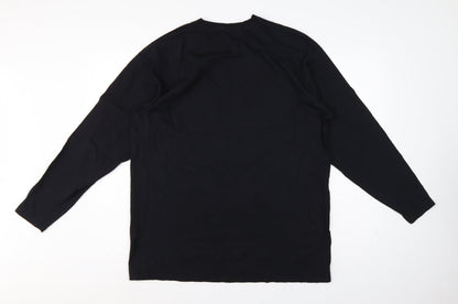 Fruit of Loom Men's Black XL Pink Floyd Prism Band Long Sleeve T-Shirt