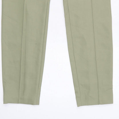 Marc Aurel Women Green UK 10 Slim Tapered Tailored Dress Trousers
