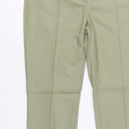 Marc Aurel Women Green UK 10 Slim Tapered Tailored Dress Trousers