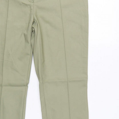Marc Aurel Women Green UK 10 Slim Tapered Tailored Dress Trousers