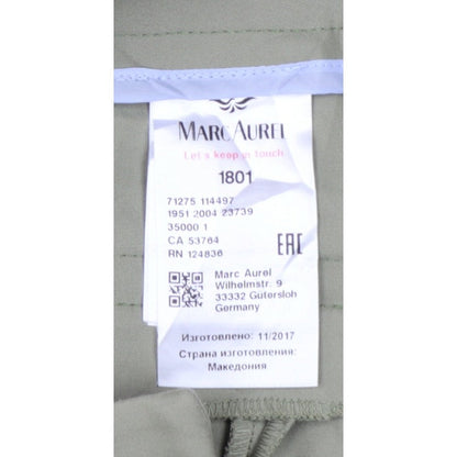 Marc Aurel Women Green UK 10 Slim Tapered Tailored Dress Trousers