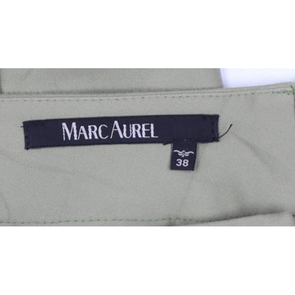 Marc Aurel Women Green UK 10 Slim Tapered Tailored Dress Trousers