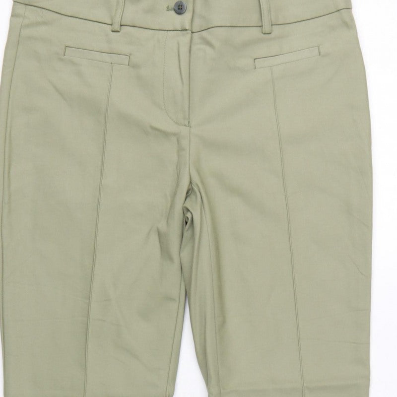 Marc Aurel Women Green UK 10 Slim Tapered Tailored Dress Trousers