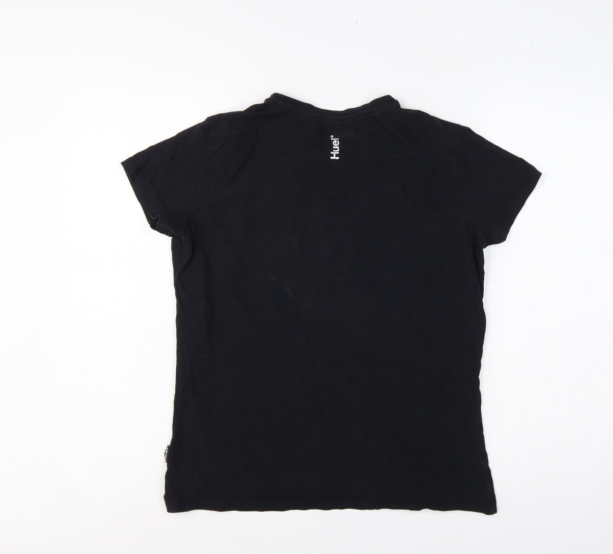Huel Men’s Black M Slim Fit Logo Graphic Crew Neck Stretch T-Shirt