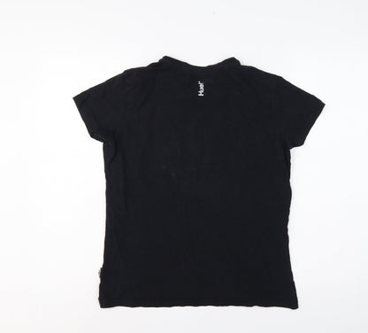 Huel Men’s Black M Slim Fit Logo Graphic Crew Neck Stretch T-Shirt