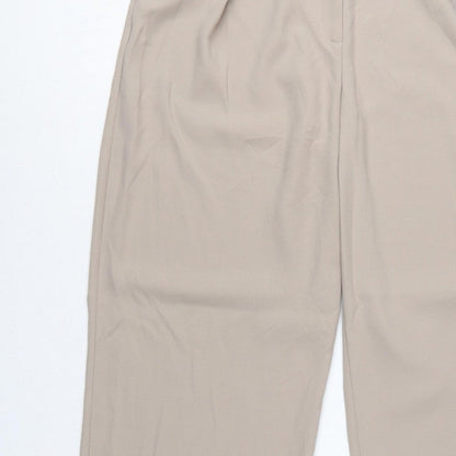 River Island Women Beige UK 14 Tall Straight Tailored Trousers