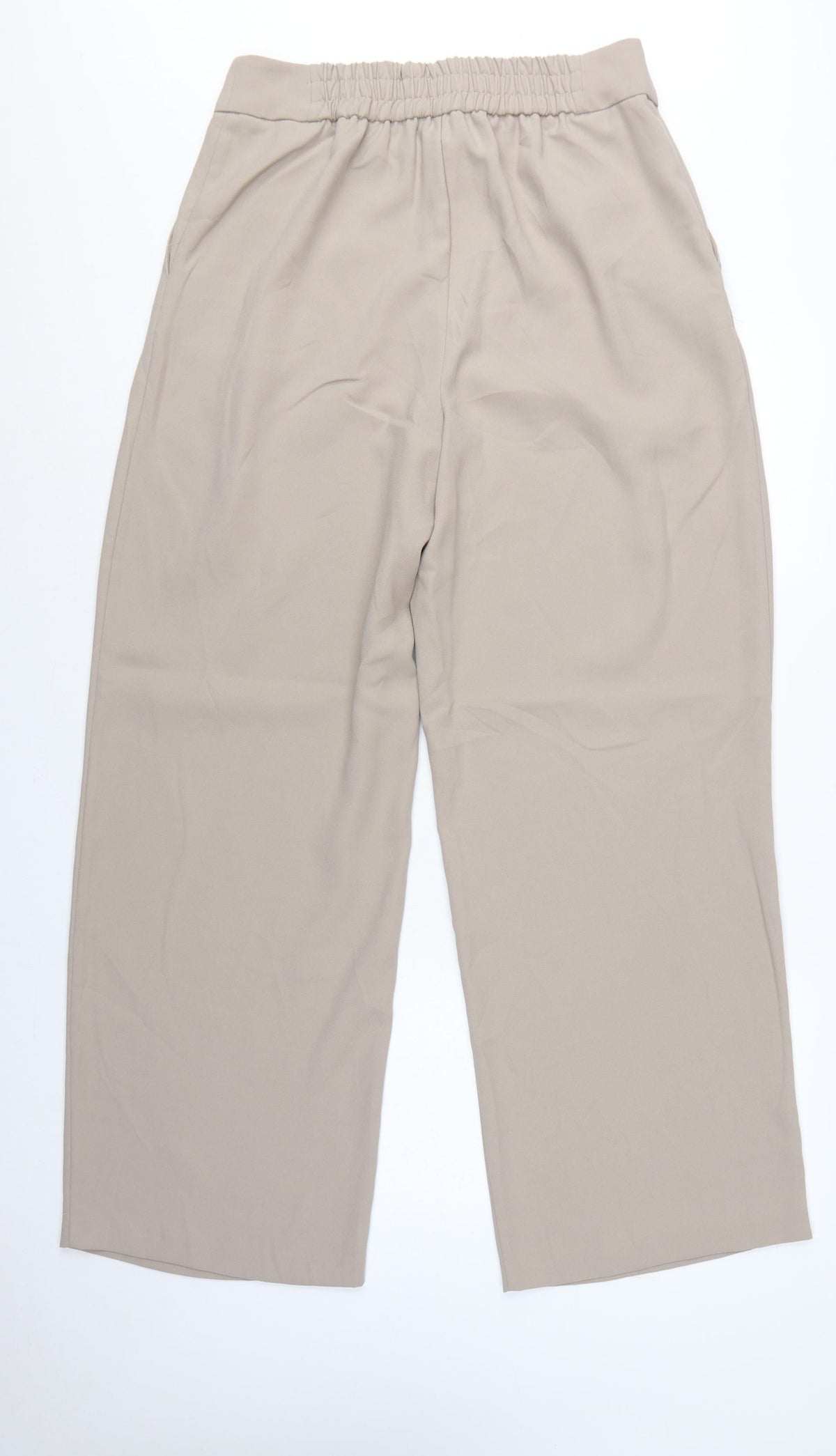 River Island Women Beige UK 14 Tall Straight Tailored Trousers