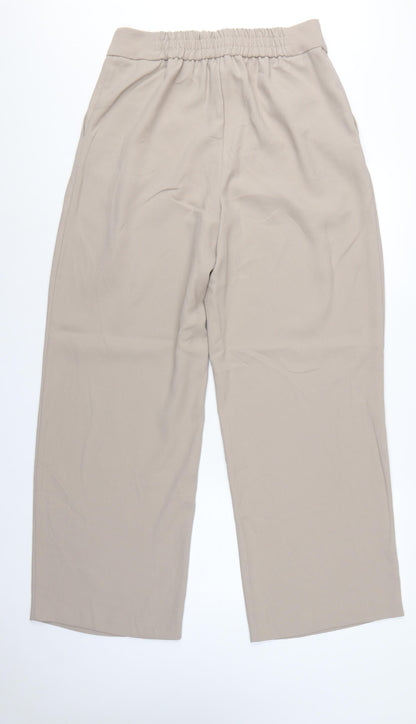 River Island Women Beige UK 14 Tall Straight Tailored Trousers