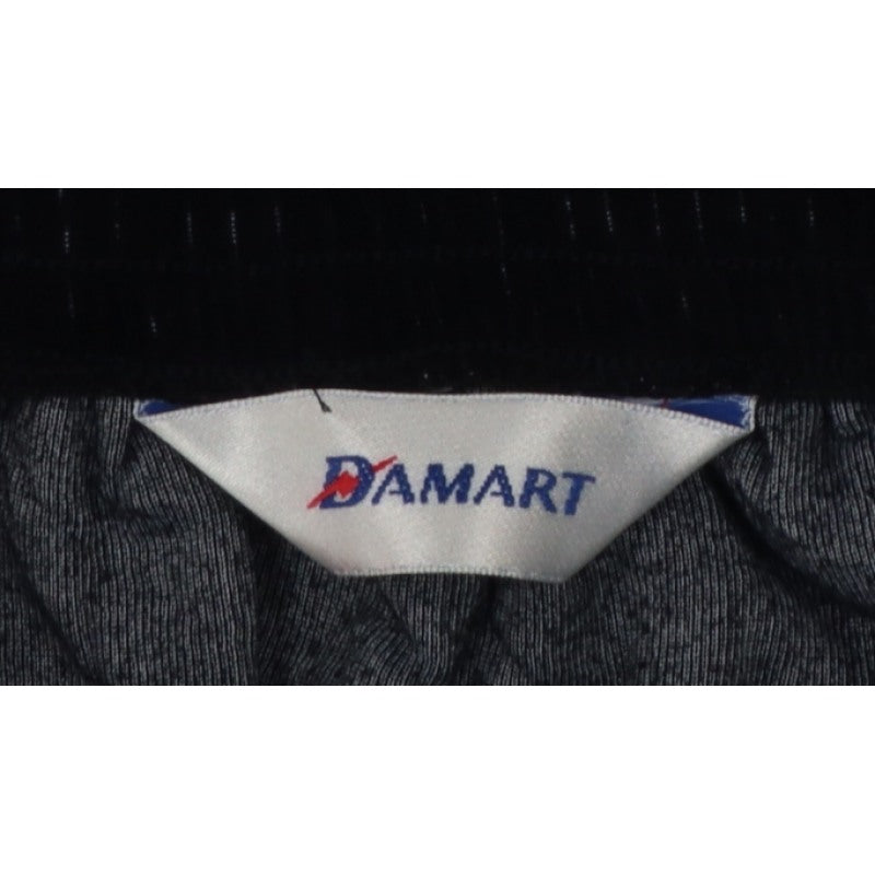 Damart Women’s Black Size 16 A-Line Long Velvet Skirt Elastic Waist