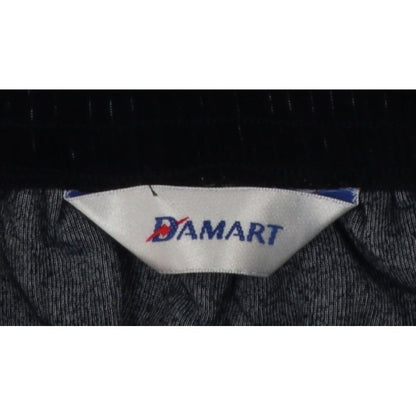 Damart Women’s Black Size 16 A-Line Long Velvet Skirt Elastic Waist