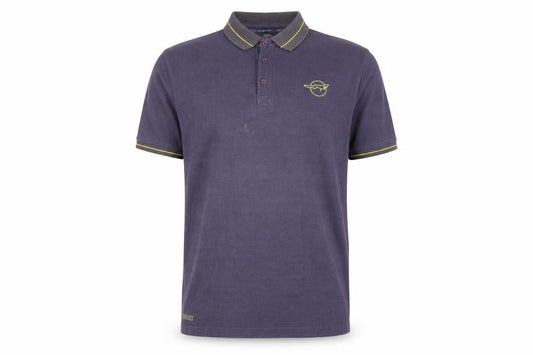 Front view of Leicester City Men’s Grey XL Football Polo Shirt Embroidered Logo