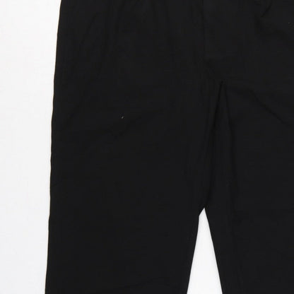 Uniqlo Women Black XL Tapered Dress Trousers Elastic Waist Pockets