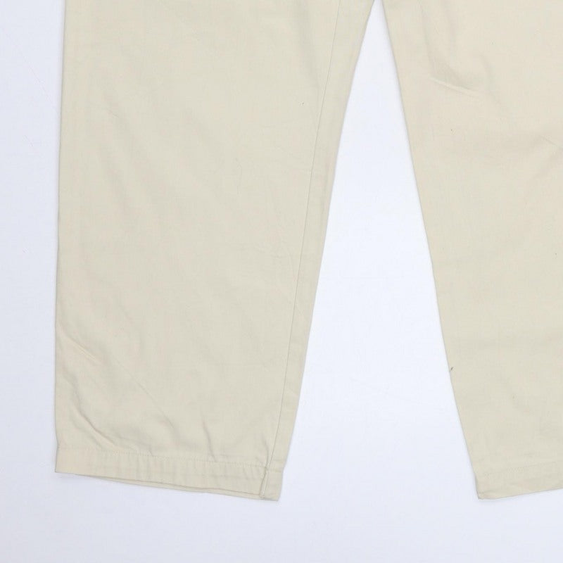 Liz Claiborne Women Beige Size 14 High Rise Cotton Trousers