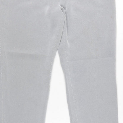 Precis Petite Women Grey Check Tailored Dress Trousers UK 14