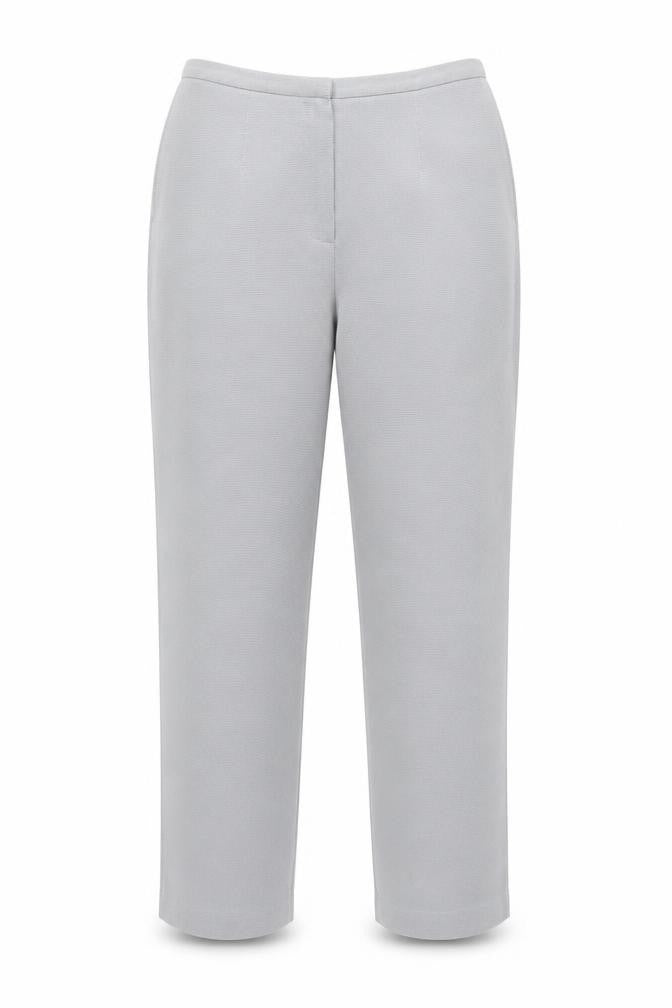 Precis Petite Women Grey Check Tailored Dress Trousers UK 14