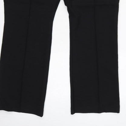 Marks and Spencer Autograph Women's Black UK 22 Flared Trousers