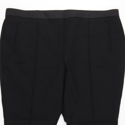 Marks and Spencer Autograph Women's Black UK 22 Flared Trousers