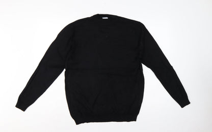 Zara Men’s Black Size S Crew Neck Knit Pullover Jumper