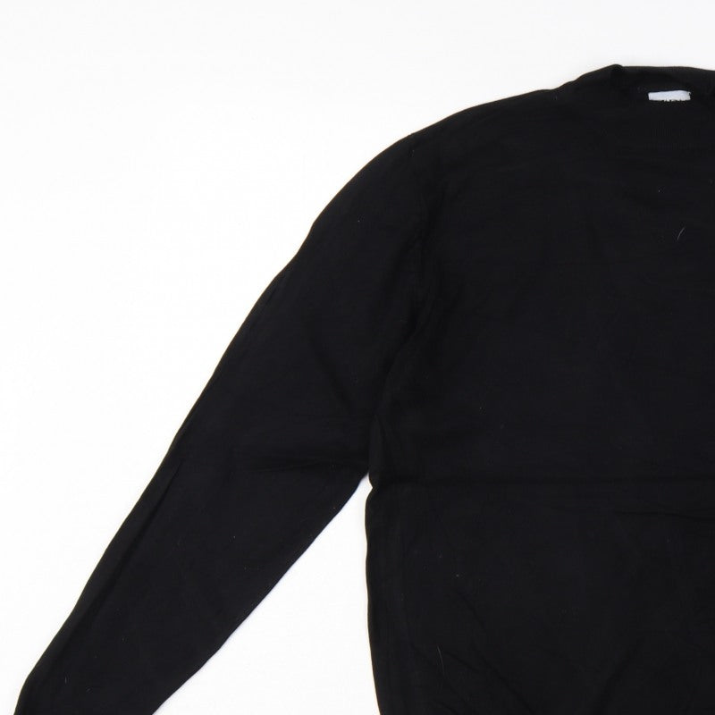 Zara Men’s Black Size S Crew Neck Knit Pullover Jumper