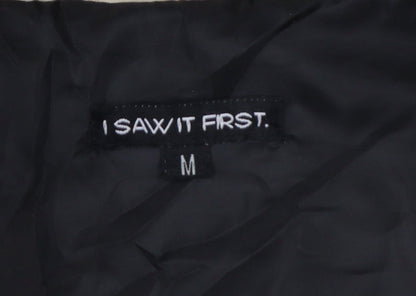 I Saw It First Women Beige UK 12 Puffer Quilted Zip Gilet Waistcoat
