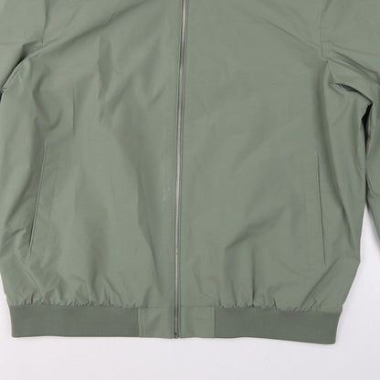 Marks and Spencer Men's Green XL Bomber Jacket Full Zip Lined